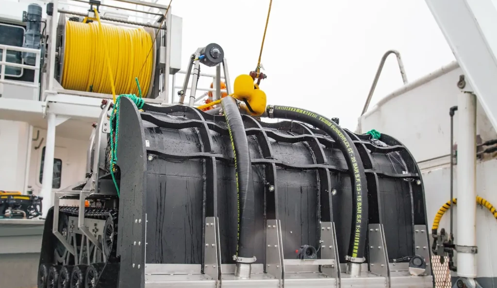 C Bud on deck with winch in background